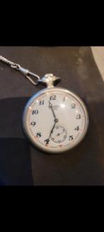 Seconda Vintage Zakhorloge ussr, Sieraden, Tassen en Uiterlijk, Horloges | Antiek, Overige merken, Zakhorloge, Staal, Met ketting
