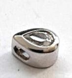 Druppel hangertje, zilver met zirkona 925, Ophalen, Overige voorstellingen, Nieuw, Zilver