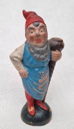 Prachtig oud keramisch beeld KABOUTER kaboutertje handbesch., Ophalen of Verzenden, Gebruikt, Fantasy