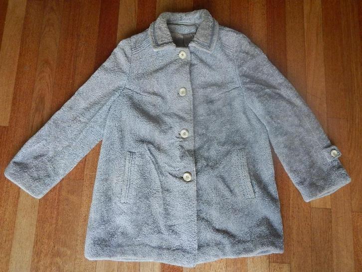 Grijze warme jas maat 42/44, Kleding | Dames, Jassen | Winter, Gedragen, Maat 42/44 (L), Grijs, Ophalen