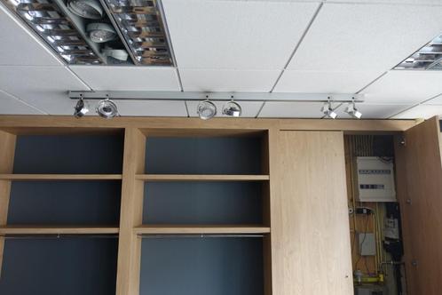 6 led spots op rail, 11 stuks, winkelverlichting, Huis en Inrichting, Lampen | Hanglampen, Gebruikt, Minder dan 50 cm, Ophalen