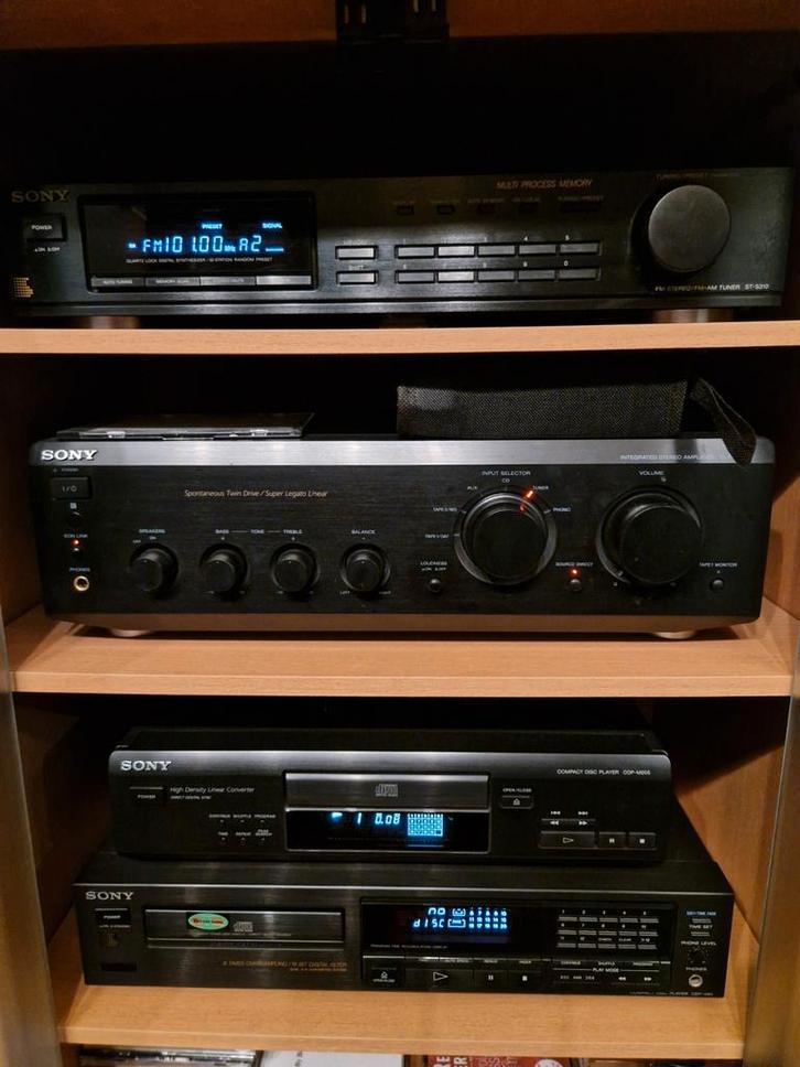 Sony Stereo Toren - Complete Set, Audio, Tv en Foto, Stereo-sets, Gebruikt, Cassettedeck, Cd-speler, Tuner of Radio, Sony, Losse componenten