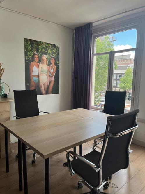 Bureau stoelen 8 stuks, Huis en Inrichting, Bureaustoelen, Gebruikt, Zwart, Ophalen