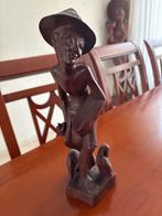 Indonesisch Houten Beeldje - Boerenman, Ophalen of Verzenden