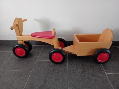 Loopfiets met kar, Kinderen en Baby's, Speelgoed | Buiten | Voertuigen en Loopfietsen, Gebruikt, Loopfiets, Ophalen
