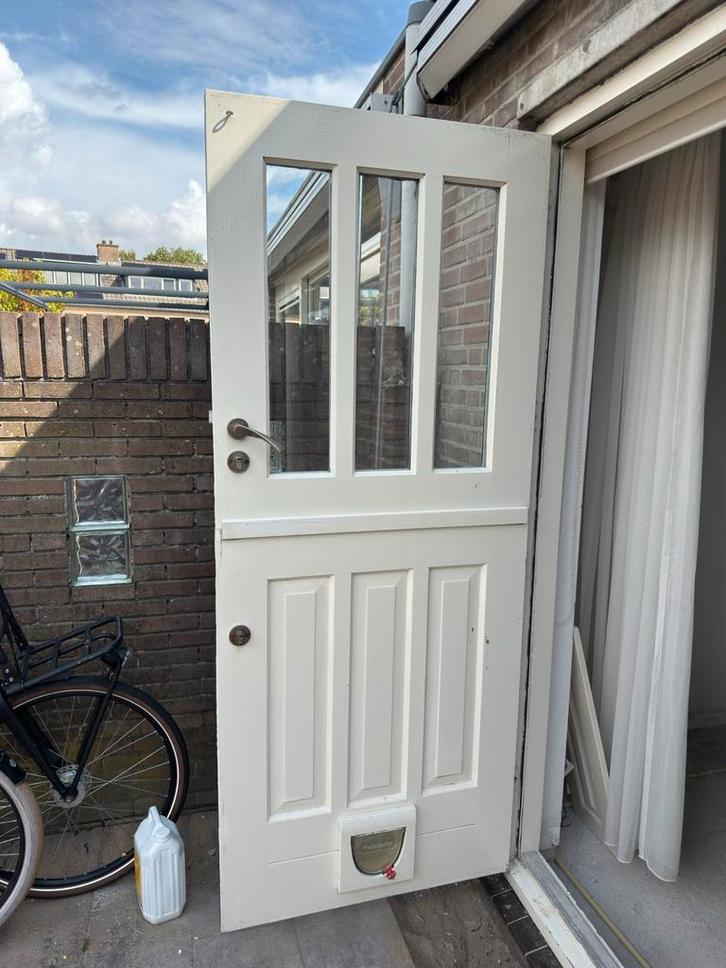 Tweedelige Deur (Klapdeur) 210x87, Doe-het-zelf en Verbouw, Deuren en Horren, Gebruikt, Buitendeur, 200 tot 215 cm, 80 tot 100 cm