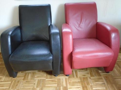 Diverse (oude/design) fauteuils., Huis en Inrichting, Fauteuils, Gebruikt, Kunststof, Leer, Metaal, Stof, 75 tot 100 cm, Ophalen