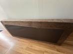 Springmatras middelhard 80 x 200 x 17cm, Ophalen, Gebruikt, Eenpersoons, Bruin