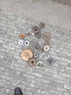 Partij diverse oude aandrijfriemen / pulleys, Doe-het-zelf en Verbouw, Motoren, Ophalen of Verzenden