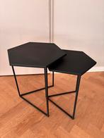 Set metalen bijzettafeltjes, Minder dan 55 cm, Metaal of Aluminium, Zo goed als nieuw, Overige vormen