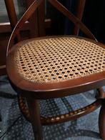 8 zgan stoelen Eichholtz Crossed eiken met rieten zitting, Huis en Inrichting, Stoelen, Ophalen, Riet of Rotan, Bruin, Eichholtz