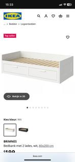 Bed, Huis en Inrichting, Slaapkamer | Bedden, Ophalen, Gebruikt, 90 cm, Eenpersoons
