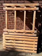 Partij Pallets - 4x 60x120 & 1x 100x110, Doe-het-zelf en Verbouw, Hout en Planken, Ophalen, Gebruikt, 50 mm of meer, Minder dan 200 cm