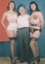 Betty Page & Irving Klaw & Unknow stripper - modellenkaart, Verzenden, 1960 tot 1980, Ongelopen, Sterren en Beroemdheden