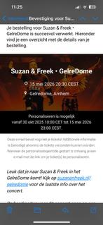 Suzan & Freek 15 mei, 2 zitplaatsen Goud, direct op naam, Twee personen