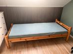 Eenpersoons houten bed inclusief lattenbodem en matras, Ophalen, Gebruikt, 90 cm, Eenpersoons