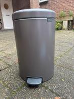 Brabantia NewIcon Prullenbak 20 liter – Donkergrijs – Netjes, Ophalen, Gebruikt, Rvs, Minder dan 50 cm