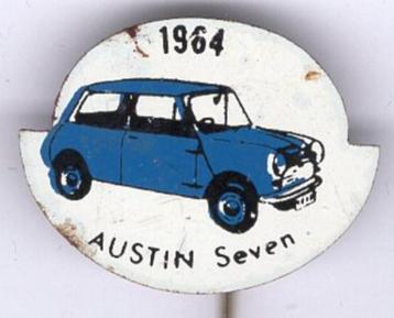 1964 Austin Seven blauw/blik oldtimer auto speldje( A_064 ) beschikbaar voor biedingen
