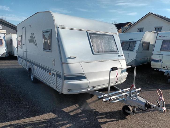 Wilk S3 490 HTD FRANS BED MOVER VOORTENT, Caravans en Kamperen, Caravans, Bedrijf, tot en met 4, 1000 - 1250 kg, Rondzit, Wilk