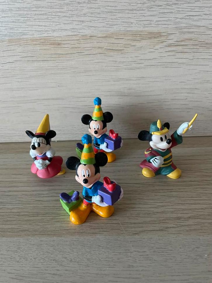 Mickey en Minni. 4 poppetjes. Versturen kan., Verzamelen, Disney, Zo goed als nieuw, Beeldje of Figuurtje, Mickey Mouse, Ophalen