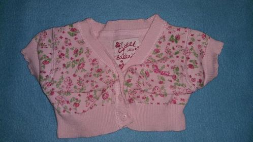 Bakkaboe vestje roze met bloemen maat 62 In zeer goede staat, Kinderen en Baby's, Babykleding | Maat 62, Zo goed als nieuw, Meisje