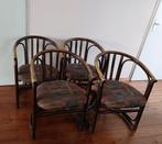 4 unieke manou stoelen, Huis en Inrichting, Stoelen, Ophalen, Manou, Gebruikt, Bruin