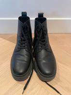 Zwarte leren boots maar 43 Zara, Kleding | Dames, Schoenen, Ophalen of Verzenden, Zo goed als nieuw, Zwart