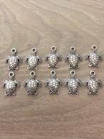 10 schildpad hangers / bedels tibetaans zilver 16 x 13 mm, Hobby en Vrije tijd, Kralen en Sieraden maken, Nieuw, Ophalen of Verzenden