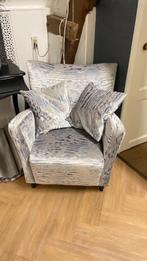 Fauteuil met kussens, Ophalen, Minder dan 75 cm, Zo goed als nieuw, Stof
