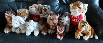 11 Nieuwe pluche tijgers in een koop beschikbaar voor biedingen