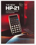 Hewlett Packard 21 vintage scientific calculator met tasje., Diversen, Rekenmachines, Ophalen of Verzenden, Zo goed als nieuw