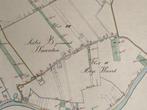 2 grote originele tekeningen kadaster Koudekerk ad Rijn 1888, Ophalen of Verzenden, 20e eeuw of later, Zo goed als nieuw