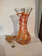 Prachtige Murano vaas ,hand geblazen en gedecoreerd., Ophalen of Verzenden