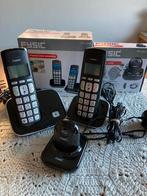 SOS senioren alarm fx 7020 met 2  fysic senioren telefoons, Ophalen of Verzenden, Zo goed als nieuw, 2 handsets, Stralingsarm