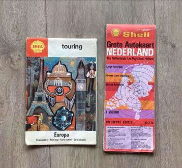 Twee oude wegenkaarten Shell beschikbaar voor biedingen