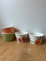 Leuke set van 4 ijs kommetjes, Huis en Inrichting, Keuken | Servies, Keramiek, Ophalen of Verzenden, Zo goed als nieuw, Kom(men)