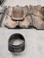 Hollandse pan dakdoorvoer met schuifmof rond 150 mm, Kunststof, Zwart, Ophalen of Verzenden, Minder dan 5 m²