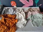 Pakket rompers (5) shirtjes (3) maat 44, Kinderen en Baby's, Babykleding | Baby-kledingpakketten, Zo goed als nieuw, Ophalen
