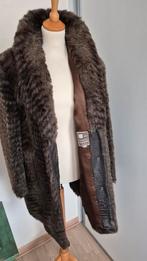 Nep bontjas, Ophalen of Verzenden, Zo goed als nieuw, Maat 42/44 (L), Bruin