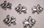 0849 Zilver Kleurige Metalen Leeuwen Bedels (15 mm), Verzenden, Nieuw, Zilver, Overige merken