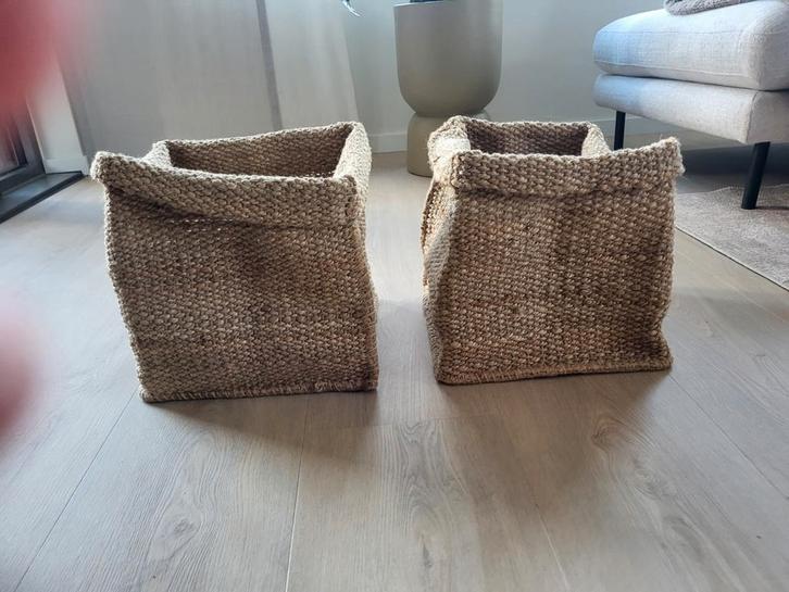 Rieten Manden voor IKEA Kallax Kast, Huis en Inrichting, Woonaccessoires | Kisten, Zo goed als nieuw, Minder dan 50 cm, Minder dan 50 cm