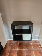 Kallax IKEA zwart/bruin 77 bij 77, Gebruikt, Ophalen of Verzenden, Minder dan 150 cm, Met lade(s)