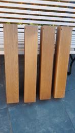 4 houten tafelpoten  + 4 stokschroeven.zie omschrijving., Ophalen, 50 tot 100 cm, 50 tot 100 cm, Zo goed als nieuw