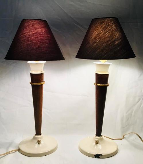 Paar antieke vintage design brocante lampjes, Antiek en Kunst, Antiek | Lampen, Ophalen of Verzenden