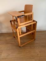 Vintage retro massiefhouten Kinderstoel, Kinderen en Baby's, Ophalen of Verzenden, Zo goed als nieuw, Tafel(s) en Stoel(en)