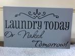 Bord voor in de wasruimte of bij de wasmachine, Ophalen of Verzenden, Nieuw