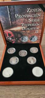 Zilveren Dukaten 7 provincies ll set proof 2001 t.m.2007, Postzegels en Munten, Munten | Nederland, Setje, Koningin Beatrix, Zilver