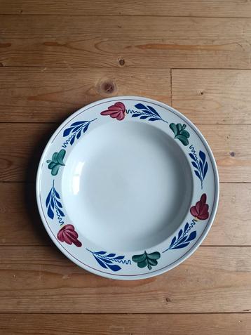 Boerenbont diepe borden, 10 stuks beschikbaar voor biedingen