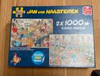Jan van Haasteren puzzels 2 x 1000 stukjes, Ophalen of Verzenden, 500 t/m 1500 stukjes, Zo goed als nieuw