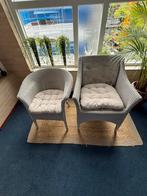 2 originele Lloyd Loom stoeltjes incl. Kussentjes, Ophalen, Zo goed als nieuw, Overige kleuren